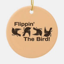 Just Silly "Flippin' The Bird" Christmas Tree Ornament