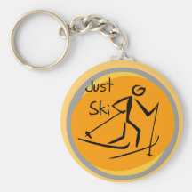 Just Ski T-shirts and Gifts Key Chain