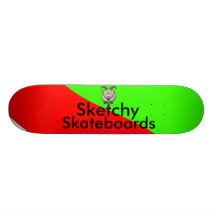 Just Some Colours and A Goat Custom Skate Board