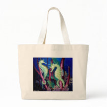 Just The Two Of Us - Seahorse Art Tote Bag