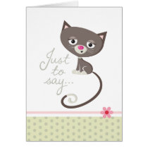 Just to say... Cat Card cards