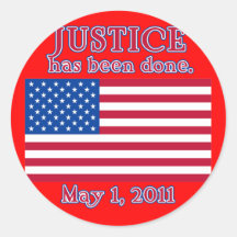 JUSTICE HAS BEEN DONE Tshirt Sticker