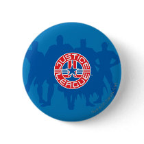 Justice League Logo and Solid Character Background Pinback Buttons