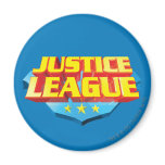 Justice League Name and Shield Logo magnets