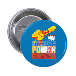 Justice League Strength. Power. Courage. Character Button