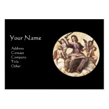 JUSTICE Monogram, Black Pearl Paper Business Card Templates