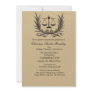 Justice Wreath Law School Graduation Invitation