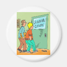 Juvenile Delinquent Cartoon Magnet