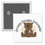 Juvenile Diabetes Awareness Bear Button