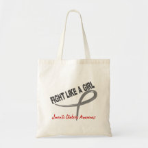 Juvenile Diabetes Fight Like A Girl 7.3 Bag