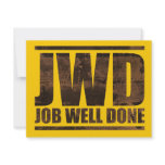 JWD Job Well Done - Wash Design invitations
