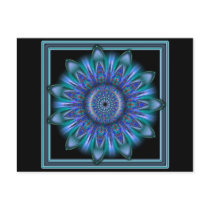 K111 Blue Burst Postcard