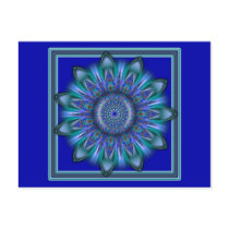 K111 Blue Burst Post Cards