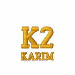 K2, KARIM embroidered shirts