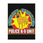K9 Belgian Malinois Bite postcards