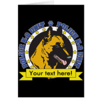 K9 Belgian Malinois Card