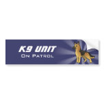 K9 Unit Cartoon German Shepherd bumper stickers