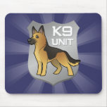 K9 Unit Cartoon German Shepherd mousepads