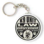 K9 Unit In Dogs We Trust keychains
