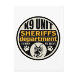 K9 Unit Sheriff's Department postcards