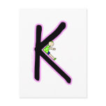 K Alphakins Girls Postcard
