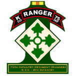 K Co, 75th Infantry Regiment - Ranger, Vietnam Acrylic Cut Outs