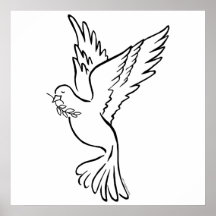 K - Dove of Peace Print