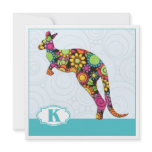 K is for Kangaroo invitations