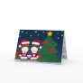K&K Sock Monkey Christmas Greeting Card