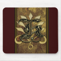K monogram mousepad