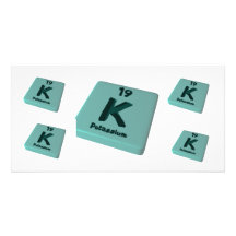 K Potassium Photo Greeting Card