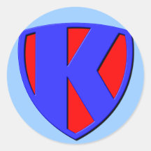 K ROUND STICKER
