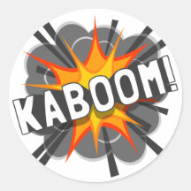 KABOOM! ROUND STICKER