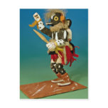 Kachina doll, Native American Postcard