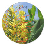 Kahili Ginger Wedding Envelope Seals/ Stickers