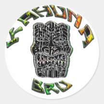 KahunaBru eCig Supplies Round Stickers