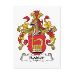 Kaiser Family Crest postcards