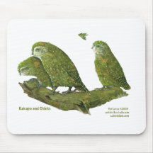 kakapo and chicks mousemat