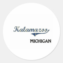 Kalamazoo Michigan City Classic Sticker