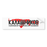 Kalashnikov Ak-47 bumper stickers