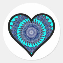 Kaleidoscope Heart Sticker