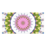 Kaleidoscope In Green and Blue photo cards