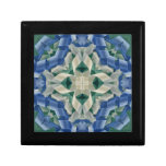 Kaleidoscope of Ribbons in Blue and White Jewelry Box