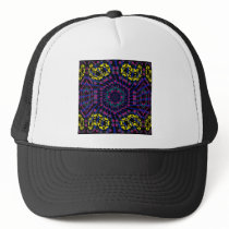 Kaleidoscope & Spiral: Abstract Artwork: Mesh Hat