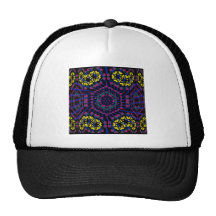 Kaleidoscope & Spiral: Abstract Artwork: Mesh Hat