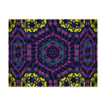 Kaleidoscope & Spiral: Abstract Artwork: Post Card