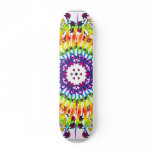 Kaleidoscope & Spiral Design: Custom Skateboard