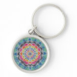 Kaleidoscope Tie-Dye Key Chain keychains
