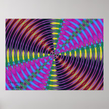 Kalidescope Butterfly Small Poster