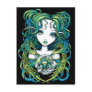 "Kallan" Green Lotus Water Angel Postcard